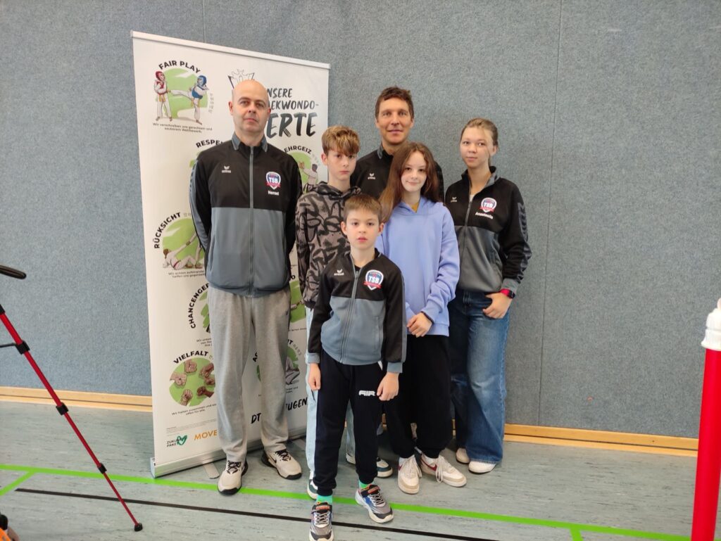 Das Vollkontakt-Team bei der internationalen Norddeutschen Meisterschaft am 20. September 2025 – Taekwondo beim TSB Flensburg